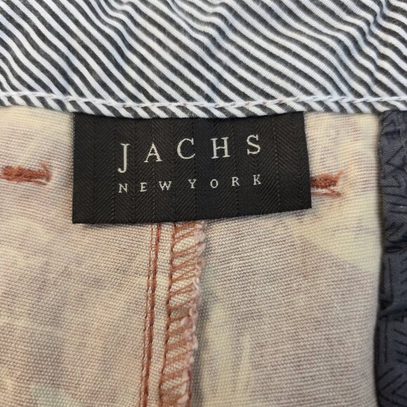 Jachs New York Bleecker Shorts Mens 34 Hawaiian Aloha Print Summer Nautical  BEW - Picture 9 of 15